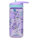 Smiggle - Blast Of Junior 440 ml Suluk Pipetli BPA İçermez Suluk Çocuk Okul Matarası Renkli Karakter Hediye - 17,5x6,3 - Mor