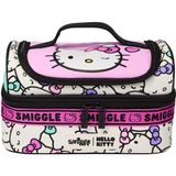 Smiggle Hello Kitty Lisanslı Çift Katlı Beslenme Çantası – Double Decker, Askılı, Okul Kullanımı - Pembe