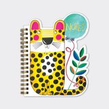 Smiggle Rachel Ellen - Leopar Şekilli Tel Ciltli Defter
