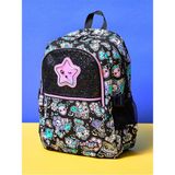 Smiggle Smıggle Trailblazer Classic Attach Sırt Çantası – Siyah Mix (Büyük Boy, Çok Gözlü, Okul Çantası)