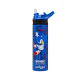 SMIGGLE Sonic the Hedgehog Lisanslı Isı Yalıtımlı Paslanmaz Çelik Çocuk Suluk – Flip Kapaklı, 520 ml