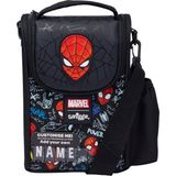 Smiggle Spider-Man Isimlikli Siyah Beslenme Çantası – Askılı, Yalıtımlı Lunchbox