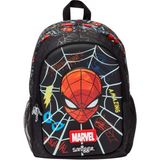 Smiggle Spider-Man Lisanslı Classic Çocuk Sırt Çantası – Siyah, Okul ve Günlük Kullanım - 000-Siyah