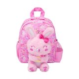 SMIGGLE Tavşan Figürlü Çıkarılabilir Peluş Oyuncaklı Kreş Boy Sırt Çantası