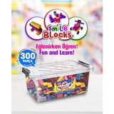 Smile Blocks Parçalı Setler 300 Parça Plastik Kutulu Mikro Blok