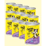 Smile Cat Konserve Kısır Yetişkin Kedi 400 gr Somonlu Mama 12 Adet
