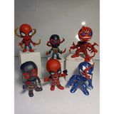 Smile Child Smilechild Örümcek Adam Venom Deadpool 6'lı Set Spidermen Karakter Figür Oyuncak 10 cm