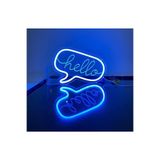 SMİLE CONCEPT Hello -neon Led Dekoratif Duvar Yazısı Tabelası Aydınlatması Gece Lambası Smc-1043