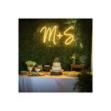 SMİLE CONCEPT M+S - Baş Harfler - Neon Led Dekoratif Duvar Yazısı Tabelası Aydınlatması Gece Lambası Smc-1049