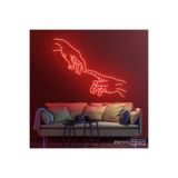 SMİLE CONCEPT Two Hand -neon Led Dekoratif Duvar Yazısı Tabelası Aydınlatması Gece Lambası Smc-1034
