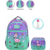 Smile Flamingo Okul Çantası + Beslenme + Suluk - İlkokul Çantası Kız Çocuk Okul Çantası