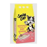 Smile Kedi Kumu Bentonit 5 Lt Bebek Pudralı 3 Adet