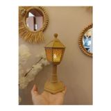 Smilechild 21 CM Led Aydınlatmalı Dekoratif Fener Mumluk Dekorasyon PLASTİKTİR 1 ADET LED MUM DAHİLDİR