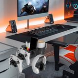 Smilesepet Masa Üstü Düzenleyici Organizer Kalemlik Bardaklık Pc Kol ve Kulaklık Tutucu Siyah