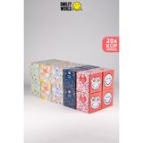 Smiley World Kağıt Mendil Smileyworld®l - Küp Tasarım, 48 Yaprak/ kutu, 20 Kutu/ koli Ekonomik Kutu Kağıt Mendil