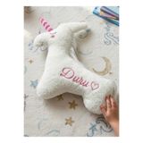 Smind Unicorn Tek Boynuzlu At Peluş Kişiye Özel Nakışlı Dekoratif Çocuk Odası Yastığı ve Uyku Arkadaşı
