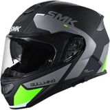 Smk Gullwing Kresto Çene Açılır Kask - Gri - Siyah - Yeşil