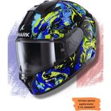 Smk Shark Rıdıll 2 Ragıng Beast Kapalı Kask - Mavi Yeşil - XL