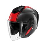 Smk Shark Rs Jet Carbon Skın Kapalı Kask - Renkli