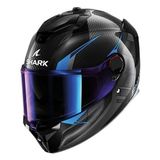 Smk Shark Spartan Gt Pro Kultram Carbon Kapalı Kask - 2XL - Siyah - Siyah
