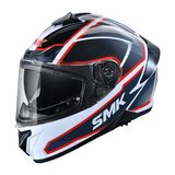 Smk Typhoon Aegıs Kapalı Kask - Gri-Kırmızı-Beyaz