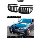 SML Dizayn 2004-2005-2006-2007-2008 Bmw E90 Ön Panjur Böbrek Parlak Siyah Plastik