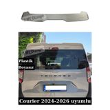 SML Dizayn 2024-2025-2026 Ford Courier Uyumlu Tavan Spoiler - Boyasız Astarsız Plastik Bagaj Üstü Spoyler
