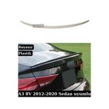 SML Dizayn Audi A3 Sedan Spoiler 2012-2020 Boyasız Plastik A3 Bagaj-Üstü Spoyler-Çıta