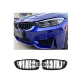 SML Dizayn BMW 4 Kasa 2014-2020 F32-F33-F36 M4 Ön Panjur Çift Çizgi Plastik F32-F33-F36 Ön-Panjur-Böbrek-Izgara