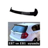 SML Dizayn Bmw E87-E81 Spoiler Parlak Siyah Plastik E87-E81 Bagaj-üstü-Spoyler-Spoylır-Çıta