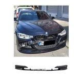 SML Dizayn BMW F30 M Sport-Tech 2 Parça Ön Lip Flaplı Plastik F30 Ön-Tampon-Front-Bumper-Lip-Ek-Eki-Karlık