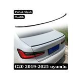 SML Dizayn Bmw G20 M3 Spoiler 2019-2025 G20 Bagaj-üstü-Spoyler-Spoylır-Çıta Parlak Siyah Plastik