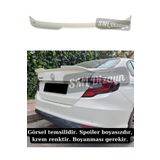 SML Dizayn Fiat Egea Spoiler Egea Bagaj Üstü Yarasa Spoiler-Spoyler-Spoylır-Çıta 2015-2024 Boyasız Plastik