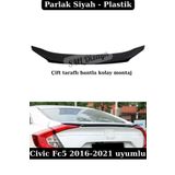 SML Dizayn Honda Civic Fc5 2016-2021 Bagaj Üstü Spoiler Parlak Siyah Civic Fc5 Bagaj-Üstü-Spoiler-Spoyler-Çıta
