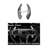 SML Dizayn Honda Civic Fc5 F1 Kulakçık Pedal Vites Shift Füme 2016-2021