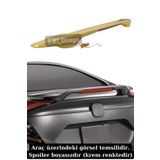 SML Dizayn Honda Civic Fc5 Işıklı Spoiler BOYASIZ Plastik Civic Fc5 Sedan Bagaj-Üstü-Ledli-Spoyler-Spoylır