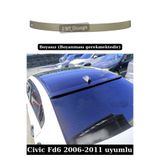 SML Dizayn Honda Civic Fd6 Cam Üstü Spoiler 2006-2011 Boyasız Civic Fd6 Arka-Cam-Üstü-Tavan-Spoyler-Çıta