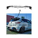 SML Dizayn Renault Clio 4 2012-2019 RS V Cup Bagaj-Tavan-Roof-Üstü-Spoiler-Spoyler-Rüzgarlık-Kanat PARLAK SİYAH