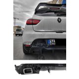 SML Dizayn Renault Clio 4 Rs Arka Ek-difüzör Egzoz Görünümlü (PLASTİK) Clio 4 Rs Arka-difizör-bodykit-ek