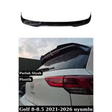 SML Dizayn Volkswagen Golf 8-8.5 Gti Spoiler Spoyler Çıta Parlak Siyah Plastik 2021-2025
