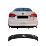 SML Dizayn Volkswagen Jetta Mk6 Makyajsız (2011-2014) Difüzör Plastik Jetta Arka-difizör-bodykit-ek Piano Black
