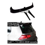 SML Dizayn VW Golf 7 - 7.5 Clubsport Spoiler Spoyler Parlak Siyah (2012-2020) - 3 Parça Plastik