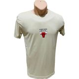 Sml Tekstil Bej Chicago Bulls Tişört - 2XL