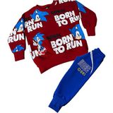 Sml Tekstil Sonic Çizgi Karakterli Kırmızı Erkek Çocuk Eşofman Pijama Alt Üst Takımı - 2 - 3 Yaş