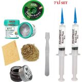 Smnr Best Krem Lehim 183°C 50GR Havya Uc Temizleyici Flux Lehim Toplama 2uul-2,0mm Lehim Emme Teli Spatula SETI2TK05