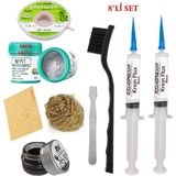 Smnr Best Krem Lehim 183°C 50GR Havya Uc Temizleyici Flux Lehim Toplama Cp-1,5mm Lehim Emme Teli Spatula Seti TK03