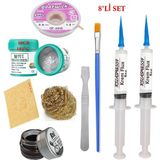 Smnr Best Krem Lehim 183°C 50GR Havya Uc Temizleyici Flux Lehim Toplama Cp-2,0mm Lehim Emme Teli Spatula Seti1 TK04