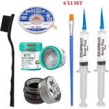 Smnr Best Krem Lehim 183°C 50GR Havya Uc Temizleyici Flux Lehim Toplama Cp-3,0mm Lehim Emme Teli 2fırça SETI01