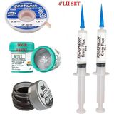 Smnr Best Krem Lehim 183°C 50GR Havya Uc Temizleyici Flux Lehim Toplama Cp-3,0mm Lehim Emme Teli SETI03