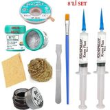 Smnr Best Krem Lehim 183°C 50GR Havya Uc Temizleyici Flux Lehim Toplama Cp-3,5mm Lehim Emme Teli Spatula Seti1 TK04